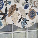 RLF Home Antonia Provence Colorful Leaves and Blossoms Effortless Installation Luxurious Window Treatment Valance 50" X 15"