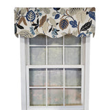 RLF Home Antonia Provence Colorful Leaves and Blossoms Effortless Installation Luxurious Window Treatment Valance 50" X 15"