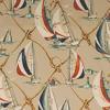 RLF Home Sail Away Provance 3" Rod Pocket Lining Luxurious and Elegant Window Treatment Valance 50" x 15" Beige