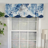 RLF Home Storm Petticoat 3" Rod Pocket Lining Luxurious and Elegant Window Treatment Valance 50" x 15" Blue