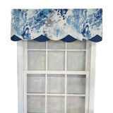 RLF Home Storm Petticoat 3" Rod Pocket Lining Luxurious and Elegant Window Treatment Valance 50" x 15" Blue