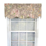 RLF Home Monte Cristo Provance 3" Rod Pocket Lining Luxurious and Elegant Window Treatment Valance 50" x 15" Gray