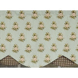 RLF Home 3" Rod Pocket High Quality Fabric Pineapple Field Petticoat Valance for Windows 50" x 15"