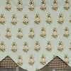 RLF Home 3" Rod Pocket High Quality Fabric Pineapple Field Petticoat Valance for Windows 50" x 15"