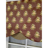 RLF Home 3" Rod Pocket High Quality Fabric Cherry Vine D-Regal Valance for Windows 50" x 17" Rose