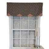 RLF Home 3" Rod Pocket High Quality Fabric Andover Petticoat Valance for Windows 50" x 15" Navy