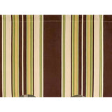 RLF Home 3" Rod Pocket High Quality Fabric Aurelia Stripe Regal Valance for Windows 50" x 17" Brown
