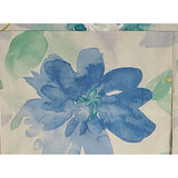 RLF Home 3" Rod Pocket High Quality Fabric Mantra Pleated Valance for Windows 50" x 17" Azure