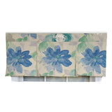 RLF Home 3" Rod Pocket High Quality Fabric Mantra Pleated Valance for Windows 50" x 17" Azure