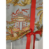 RLF Home 3" Rod Pocket High Quality Fabric Yang Tie-Up Valance for Windows 50" x 24" Multi