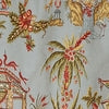 RLF Home 3" Rod Pocket High Quality Fabric Yang Tie-Up Valance for Windows 50" x 24" Multi
