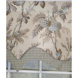 RLF Home 3" Rod Pocket High Quality Fabric Brantwood D-Regal Valance for Windows 50" x 17" Mist