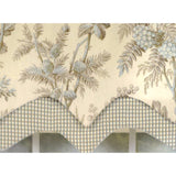 RLF Home 3" Rod Pocket High Quality Fabric Brantwood D-Regal Valance for Windows 50" x 17" Mist