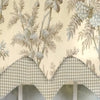 RLF Home 3" Rod Pocket High Quality Fabric Brantwood D-Regal Valance for Windows 50" x 17" Mist