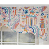RLF Home 3" Rod Pocket High Quality Fabric Tea House Stamford Valance for Windows 50" x 16" Multi