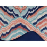 RLF Home 3" Rod Pocket High Quality Fabric Frequency D-Regal Valance for Windows 50" x 17" Navy
