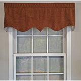 RLF Home 3" Rod Pocket High Quality Fabric Vintage Regal Valance for Windows 50" x 17" Watermelon