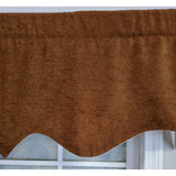 RLF Home 3" Rod Pocket High Quality Fabric Vintage Regal Valance for Windows 50" x 17" Watermelon