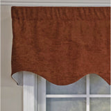 RLF Home 3" Rod Pocket High Quality Fabric Vintage Regal Valance for Windows 50" x 17" Watermelon