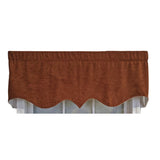 RLF Home 3" Rod Pocket High Quality Fabric Vintage Regal Valance for Windows 50" x 17" Watermelon