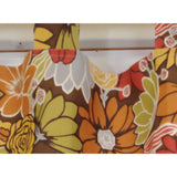 RLF Home 4" Top Tab High Quality Fabric Flormania Tab Valance for Windows 50" x 16" Multi