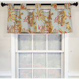 RLF Home 4" Top Tab High Quality Fabric Yang Tab Valance for Windows 50" x 16" Multi