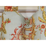 RLF Home 4" Top Tab High Quality Fabric Yang Tab Valance for Windows 50" x 16" Multi