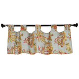 RLF Home 4" Top Tab High Quality Fabric Yang Tab Valance for Windows 50" x 16" Multi