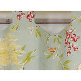 RLF Home 4" Top Tab High Quality Fabric Long Tail Tab Valance for Windows 50" x 16" Sky