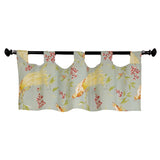 RLF Home 4" Top Tab High Quality Fabric Long Tail Tab Valance for Windows 50" x 16" Sky