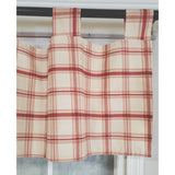 RLF Home 4" Top Tab High Quality Fabric Al Fresco Tab Valance for Windows 50" x 16" Burgundy