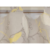 RLF Home 4" Top Tab High Quality Fabric Fall Vine Tab Valance for Windows 50" x 16" Gray