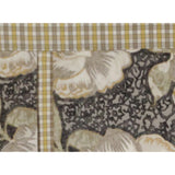 RLF Home 3" Rod Pocket High Quality Fabric Peony Ball Pleated Valance for Windows 50" x 16" Gray