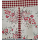 RLF Home 3" Rod Pocket High Quality Fabric D-Willow Pleated Valance for Windows 50" x 17" Red