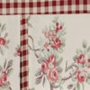 RLF Home 3" Rod Pocket High Quality Fabric D-Willow Pleated Valance for Windows 50" x 17" Red
