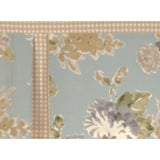 RLF Home 3" Rod Pocket High Quality Fabric Floral Essence Pleated Valance for Windows 50" x 16" Blue