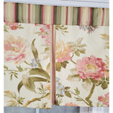 RLF Home 3" Rod Pocket High Quality Fabric Casa di Fiori Pleated Valance for Windows 50" x 16" Cameo