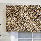 RLF Home 3" Rod Pocket High Quality Fabric Fall Field Tailored Valance for Windows 50" x 14" Yellow