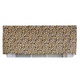 RLF Home 3" Rod Pocket High Quality Fabric Fall Field Tailored Valance for Windows 50" x 14" Yellow