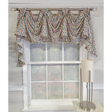 RLF Home 3" Rod Pocket High Quality Fabric Petite Flower 3-S Victory Swag for Windows 54" x 15" Multi