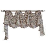 RLF Home 3" Rod Pocket High Quality Fabric Petite Flower 3-S Victory Swag for Windows 54" x 15" Multi