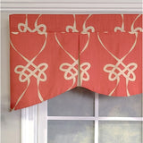 RLF Home 3" Rod Pocket High Quality Fabric Cordon Mandy Pleated Valance for Windows 50" x 15" Persimon