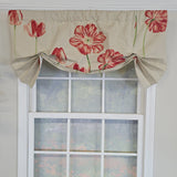 RLF Home 100% Cotton La Tulipe Butterfly With Poly/Cotton Ivory lining Rod Pocket Valance 50" x 16" Linen