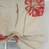 RLF Home 100% Cotton La Tulipe Butterfly With Poly/Cotton Ivory lining Rod Pocket Valance 50" x 16" Linen
