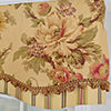 RLF Home 100% Cotton Dewsbury Glory  Fully lined Windows Rod Pocket Valance 50" x 16"  Beige