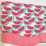 RLF Home 100% Cotton Sandias Glory  Fully lined Windows Rod Pocket Valance 50" x 16"  Red