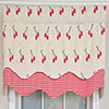 RLF Home 100% Cotton Cherry Dance Glory  Fully lined Windows Rod Pocket Valance 50