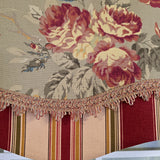 RLF Home 100% Cotton Lymington Glory  Fully lined Windows Rod Pocket Valance 50" x 16"  Green