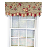 RLF Home 100% Cotton Lymington Glory  Fully lined Windows Rod Pocket Valance 50" x 16"  Green