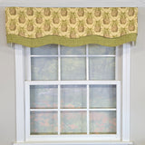 RLF Home 100% Cotton Kingston Glory  Fully lined Windows Rod Pocket Valance 50" x 16"  Yellow